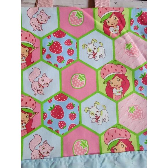 strawberry shortcake Crayon Holder Coloring Tote Bag Handmade kids travel bag - Picture 5 of 9